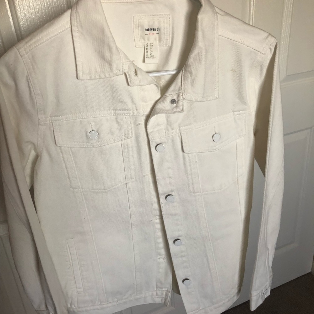 White Levi Jacket Forever21